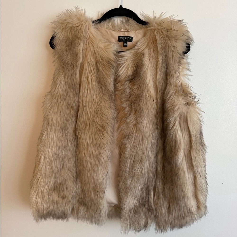 Topshop Faux Fur Vest